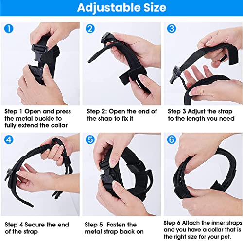 Qpets® Dogs Collar for Large Adjustable Nylon Tactical Belt with Strap Handle Training Quick Release Metal Buckle Medium Adult 43-52Cm Black 2PCS Qpets® Dogs Collar for Large Adjustable Nylon Tactical Belt with Strap Handle Training Quick Release Metal Buckle Medium Adult 43-52Cm Black 2PCS